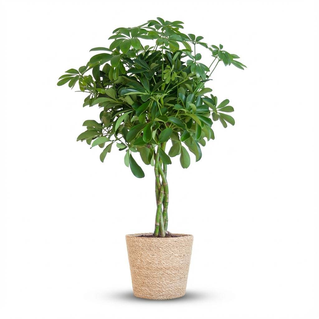 Schefflera Arab Nora - Pot de 21cm - Hauteur 70cm - Panier - Plantes d'intérieur