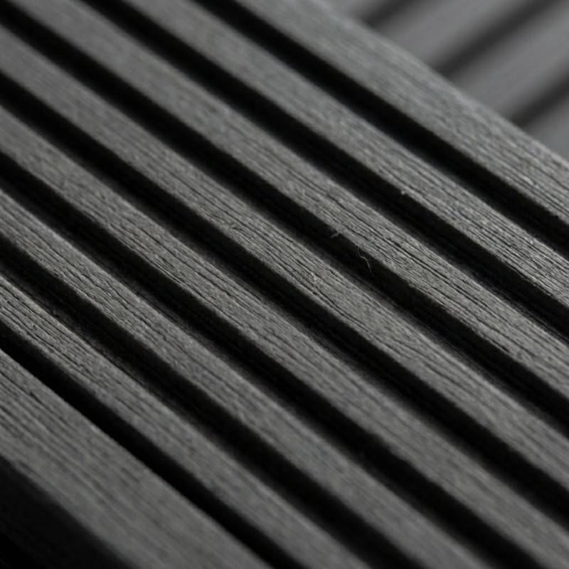 Lame terrasse bois composite plein Maxima L 360 cm - Coloris - Gris anthracite, Epaisseur - 22mm, Largeur - 14 cm, Longueur - 360 cm - Image 2