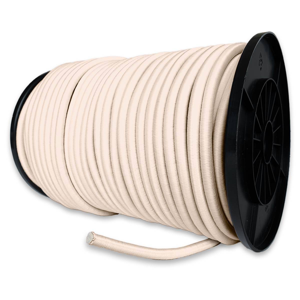 Sandow élastique Ivoire 100 mètres 9SW - Qualité PRO - Tendeur pour bâche de diamètre 9 mm TECPLAST - Image 1