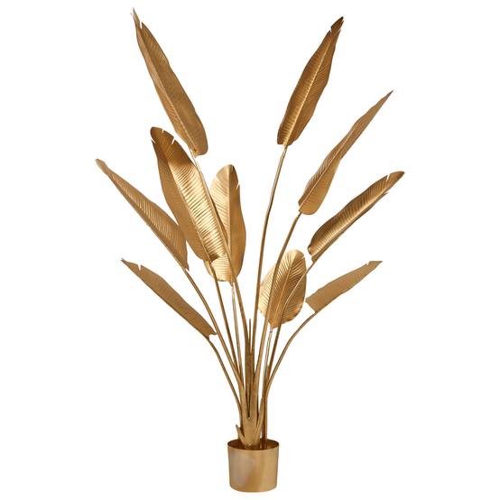 Beliani - Plante artificielle Matière synthétique Doré BANANA TREE - 77x77x162- Beliani - Image 2