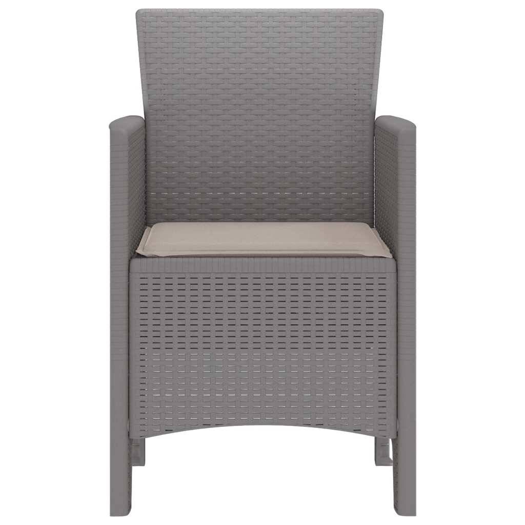 PANGIVO - Chaise de jardin polypropylène gris clairs 53 x 49 x 85 cm, Poids :24.7kg - PANGIVO - Image 6