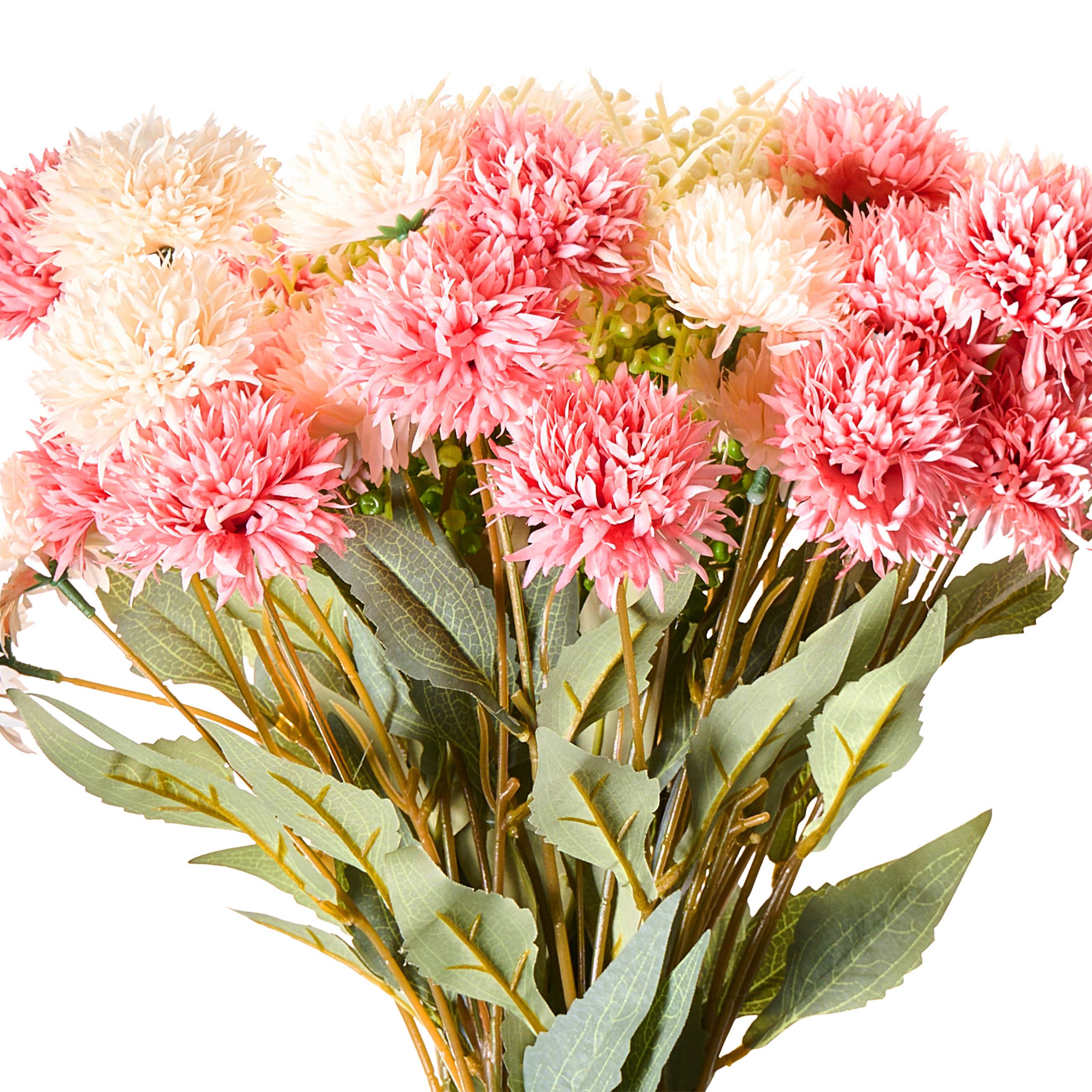 Beliani - Bouquet de fleurs artificielles Tissu Rose SILVEIRA - 40x40x60- Beliani - Image 4