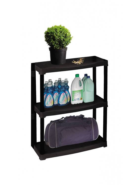 Dmora - Armoire d'extérieur Dalbertin, Etagère d'extérieur, Armoire de balcon polyvalente avec 1 étagère, 100% Made in Italy, 60x30h90 cm, Anthracite - Dmora - Image 4