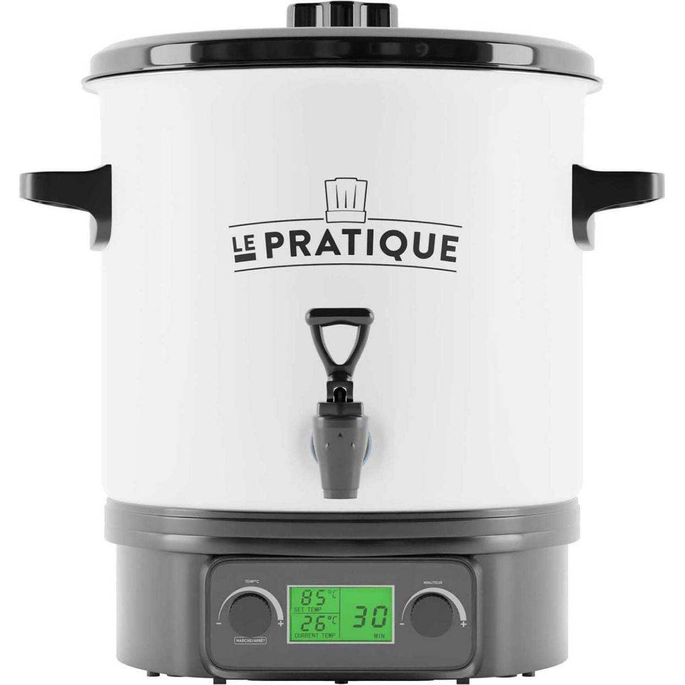 LE PRATIQUE - Stérilisateur automatique en émail écran LCD avec 6 bocaux Stérilisateur + 6 bocaux de 200 ml - Imagen 2