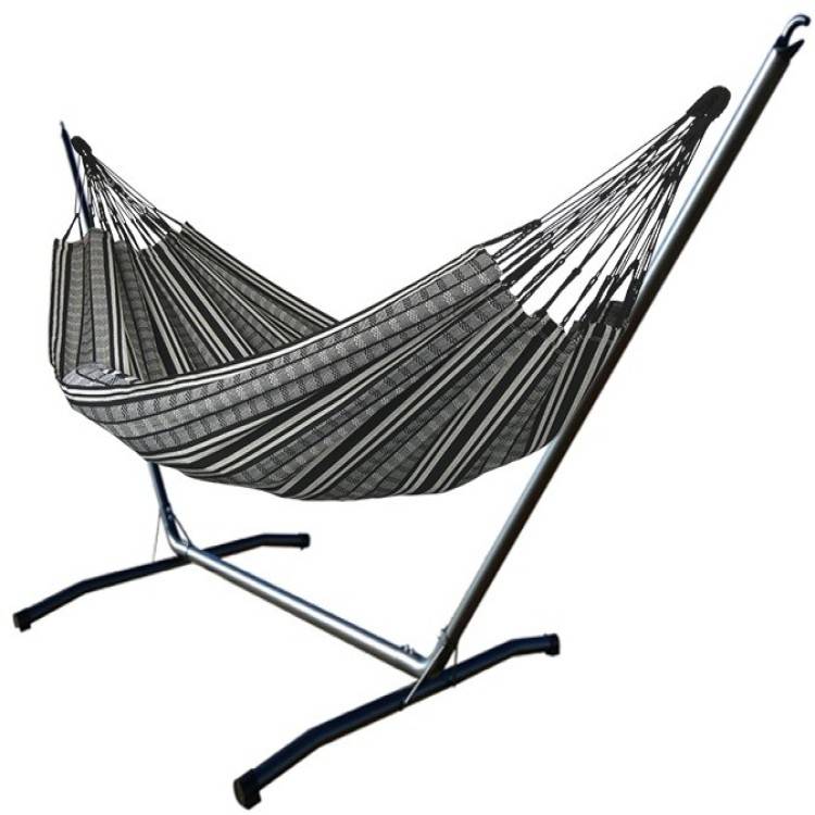 Tropical Hamac - Support hamac INKA L avec Poligono Noir - Tropical Hamac - Image 1