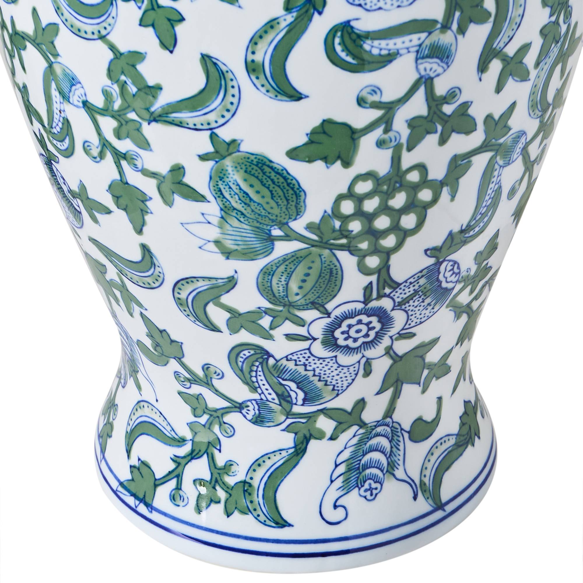 Beliani - Vase à fleurs Porcelaine Blanc/bleu SEGOWIA - 20x20x47- Beliani - Image 6