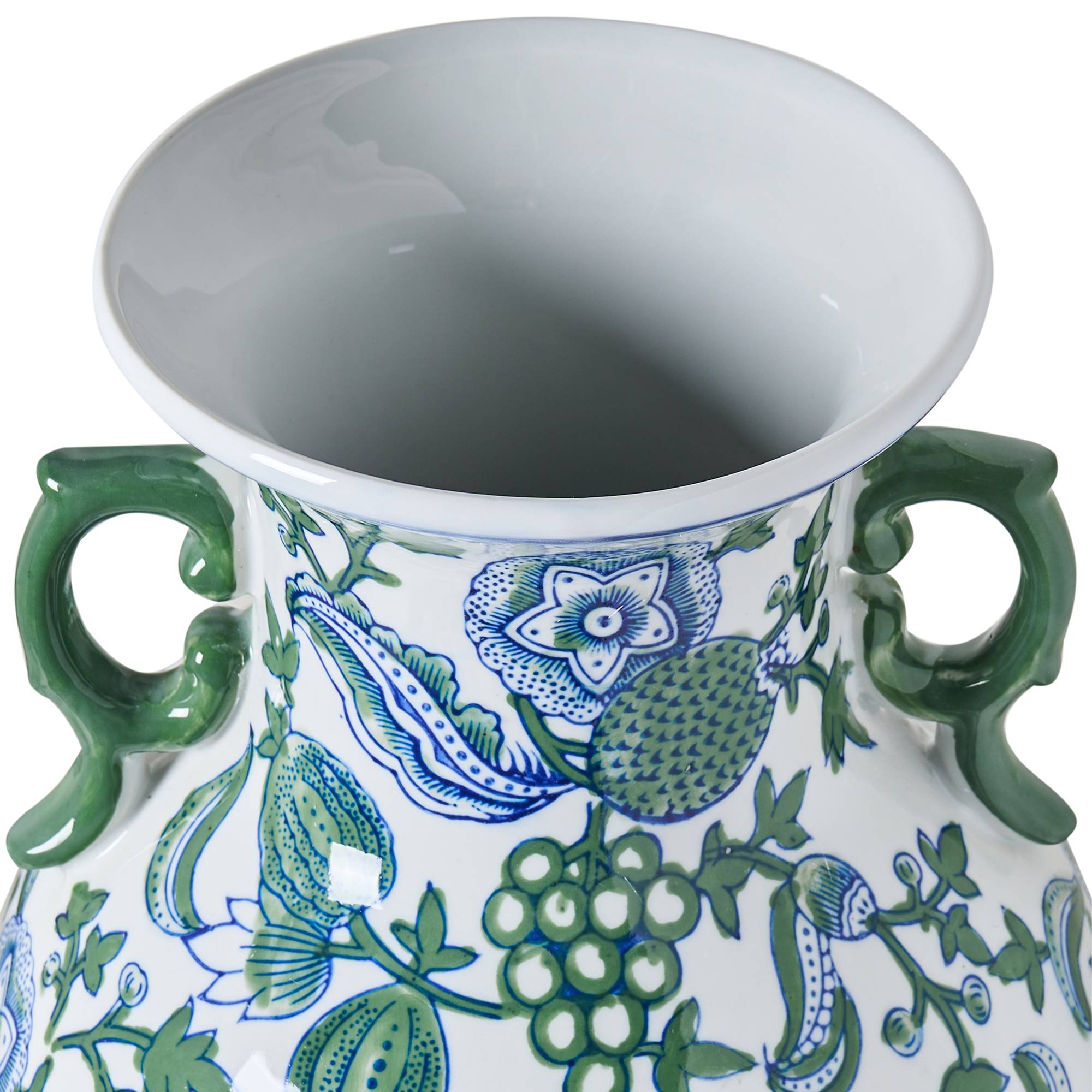 Beliani - Vase à fleurs Porcelaine Blanc/bleu SEGOWIA - 20x20x47- Beliani - Image 5