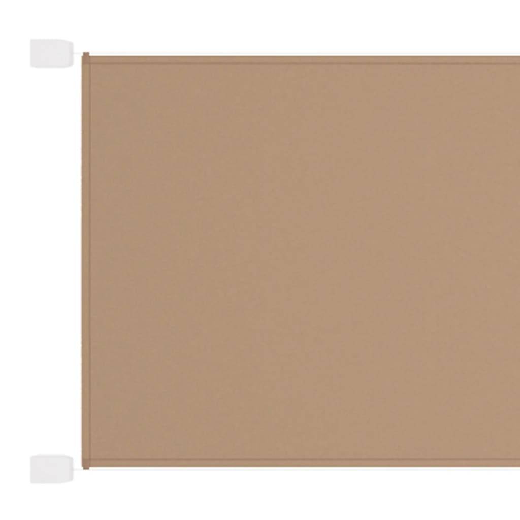 Helloshop26 - Auvent vertical 140 x 420 cm tissu oxford taupe - Imagen 1