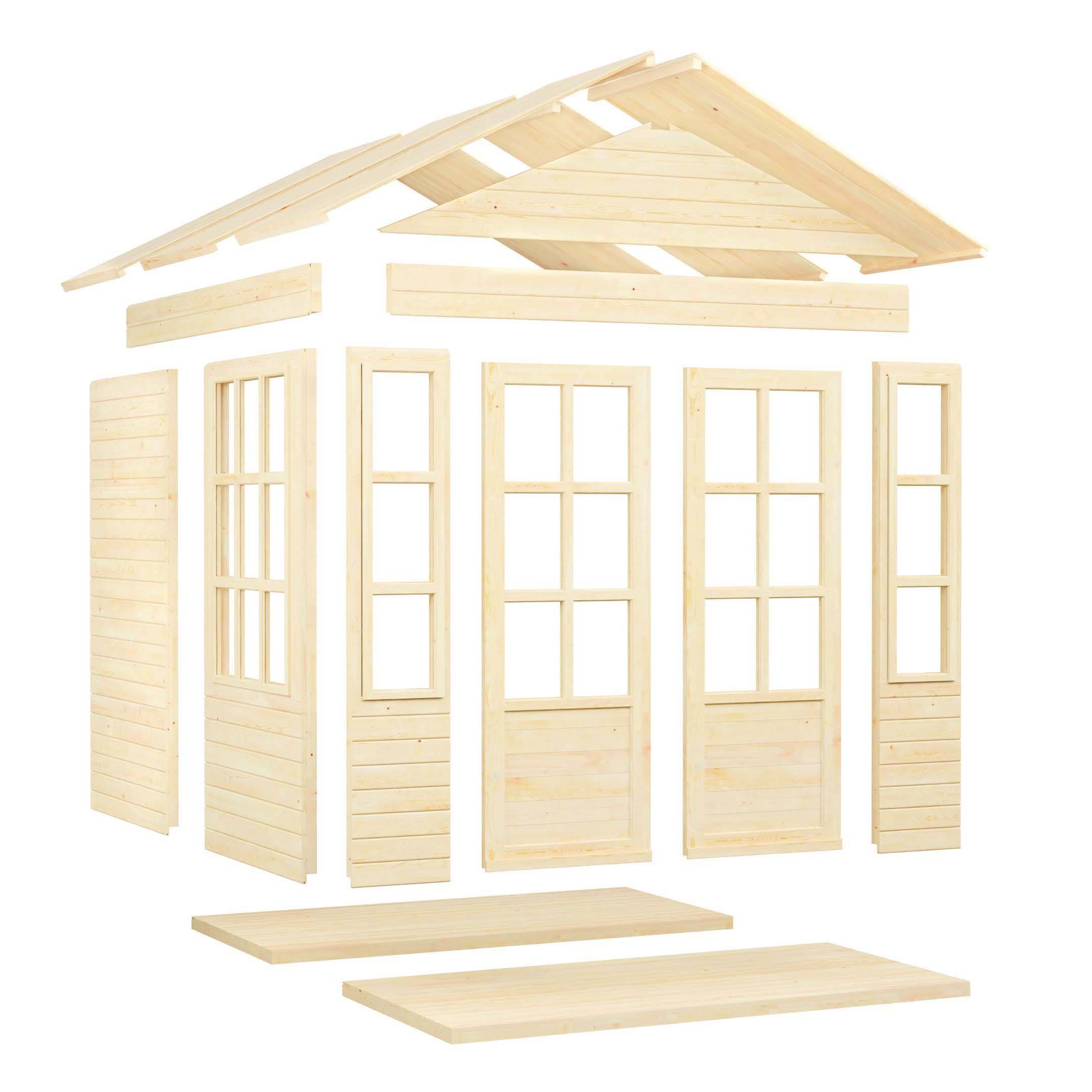 Abri de jardin 5,3m² Bertilo Teahouse 19mm avec plancher - Image 5