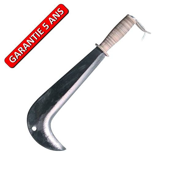 Outils Perrin - Serpe italienne, manche cuir naturel, outil idéal pour débrancher au bois Outils Perrin