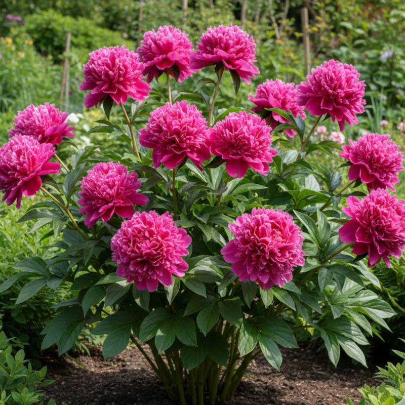 Pivoine herbacée Felix Suprème à fleurs Rose/ - feuillage Caduc - Pot de 2L - 10/20 cm - Imagen 1