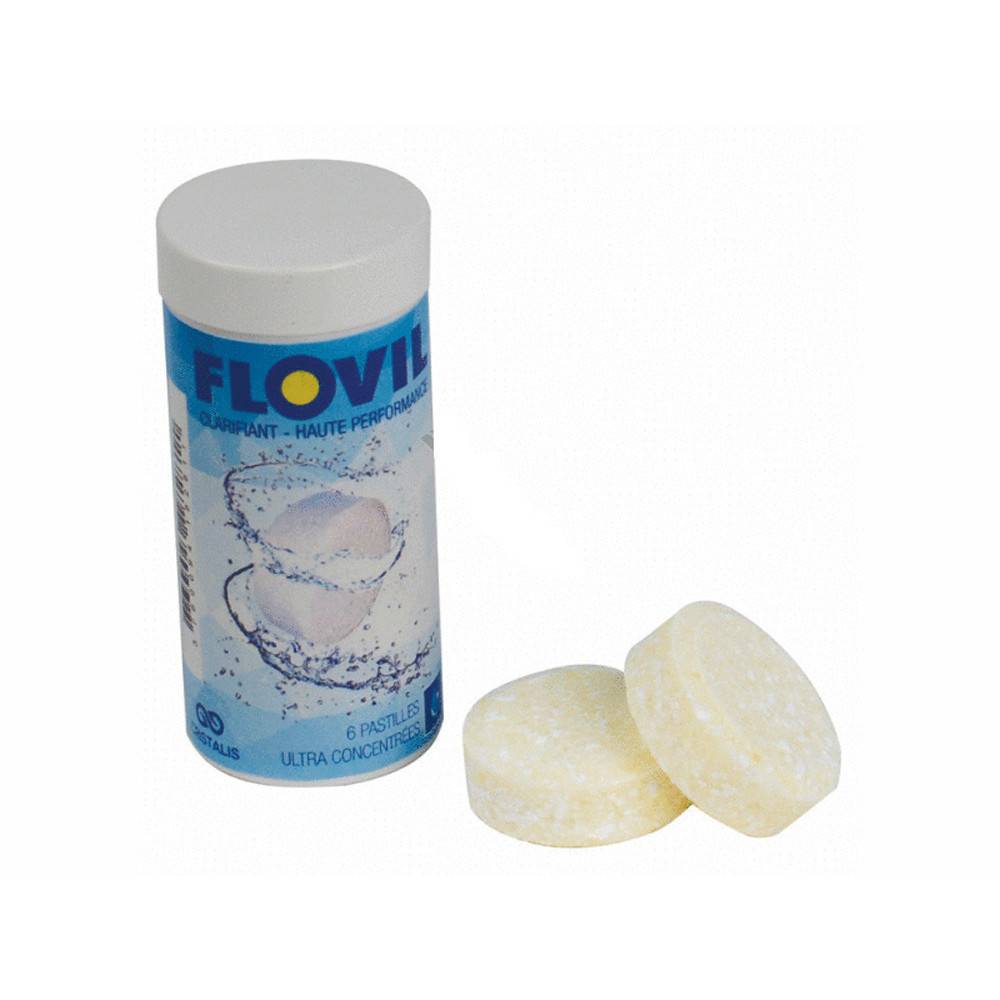 ACIS - FLOVIL Tubes de 6 pastilles pour la piscine ou le spa