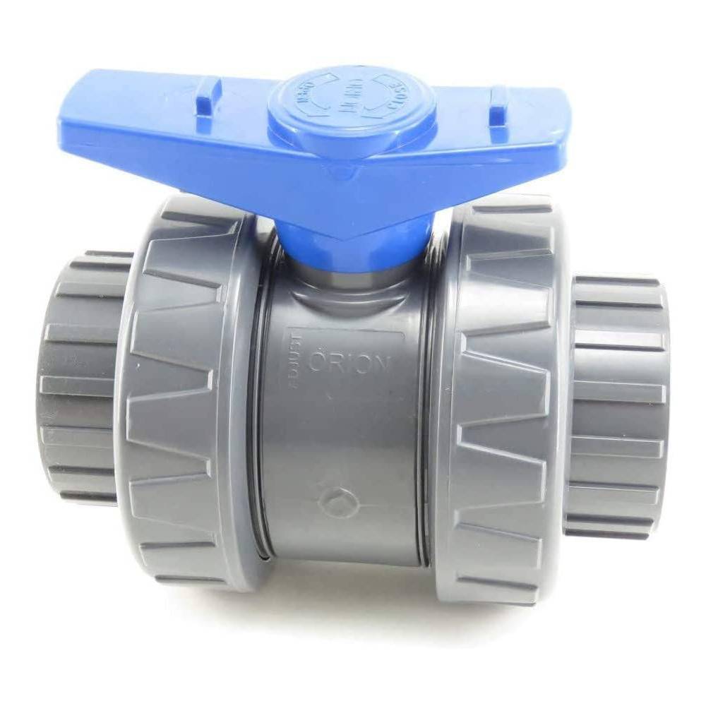 Lot de 2 vannes PVC pour piscine diametre 50 mm - Imagen 2