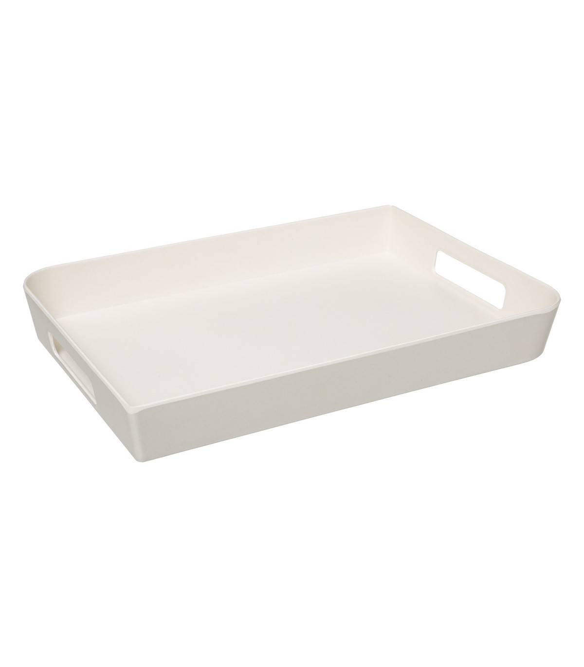 Plateau en Mélamine 35 x 25 cm Blanc - Imagen 1