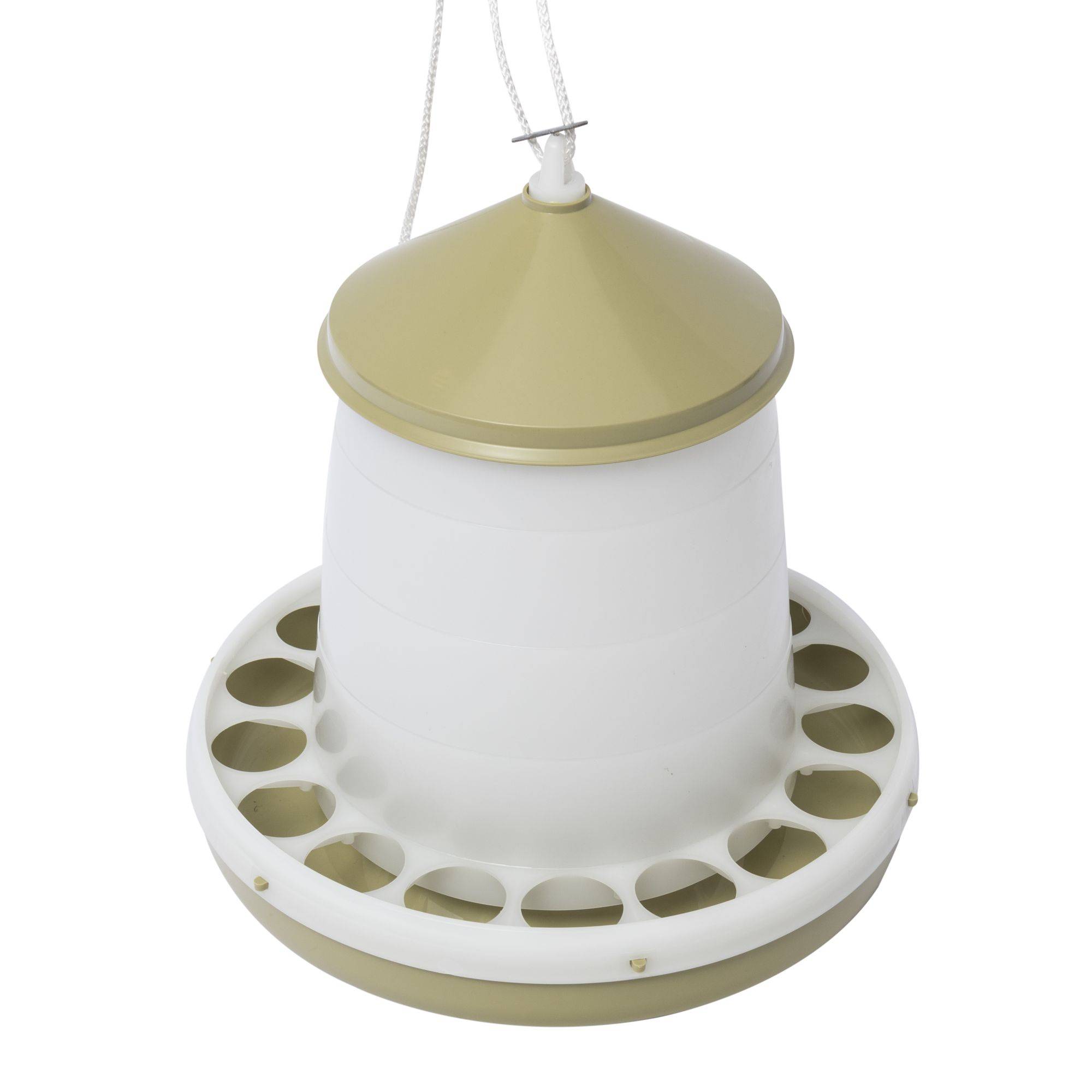 Zolux - Mangeoire silo en plastique vert, capacité 4 kg, basse cour - Imagen 4