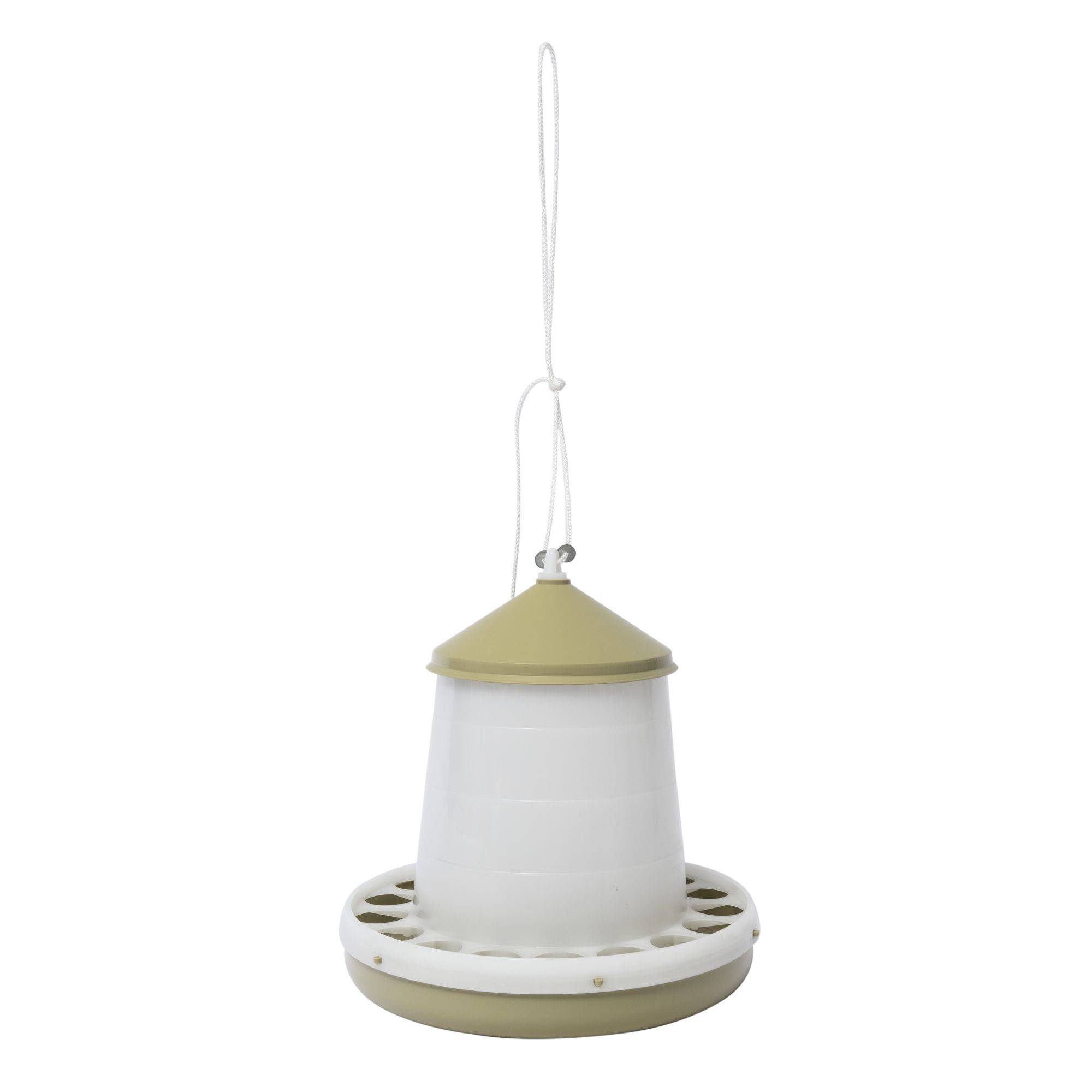 Zolux - Mangeoire silo en plastique vert, capacité 4 kg, basse cour - Imagen 3