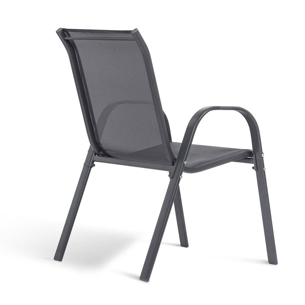 Terre Jardin - Table de jardin extensible en verre avec 4 chaises - Imagen 7