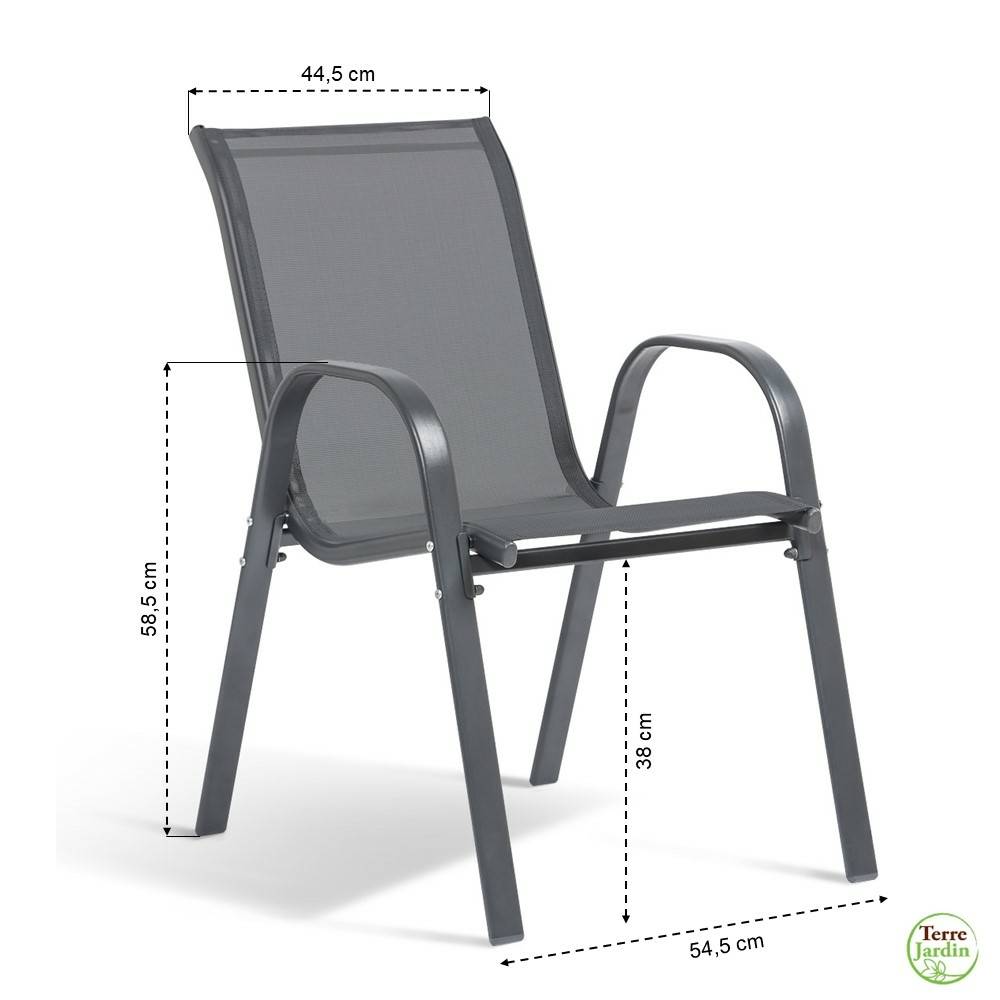 Terre Jardin - Table de jardin extensible en verre avec 4 chaises - Imagen 9