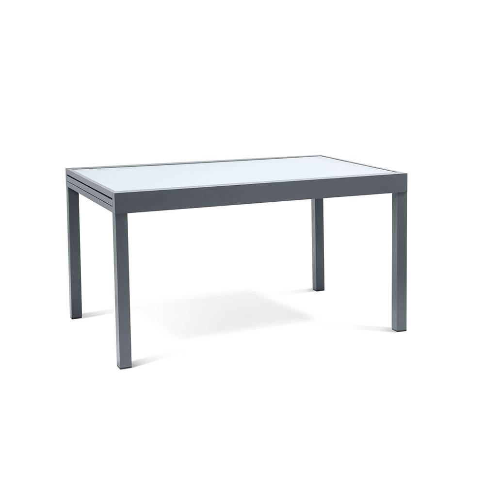 Terre Jardin - Table de jardin extensible en verre avec 4 chaises - Imagen 2