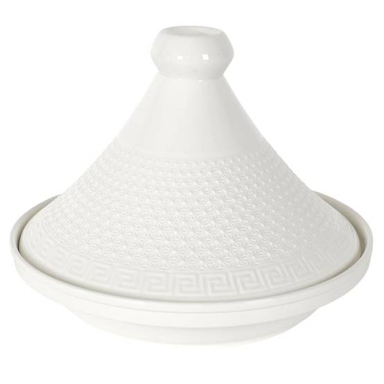 Tajine en céramique coloris blanc (Ø25,5 cm) - - Image 1