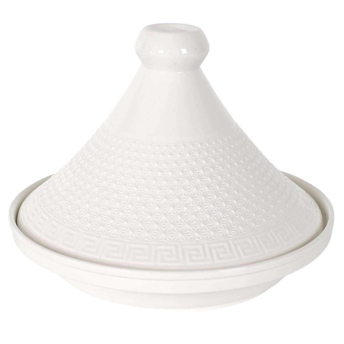 Tajine en céramique coloris blanc (Ø25,5 cm) - - Image 1