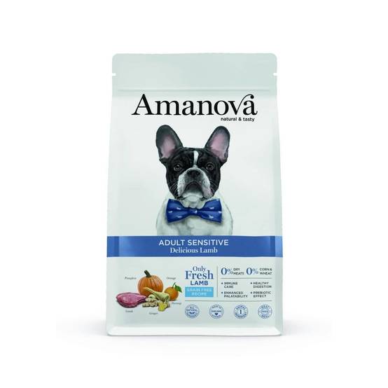 Croquettes Chien Sans Céréales Agneau Sensible Amanova 2 kg - Image 2