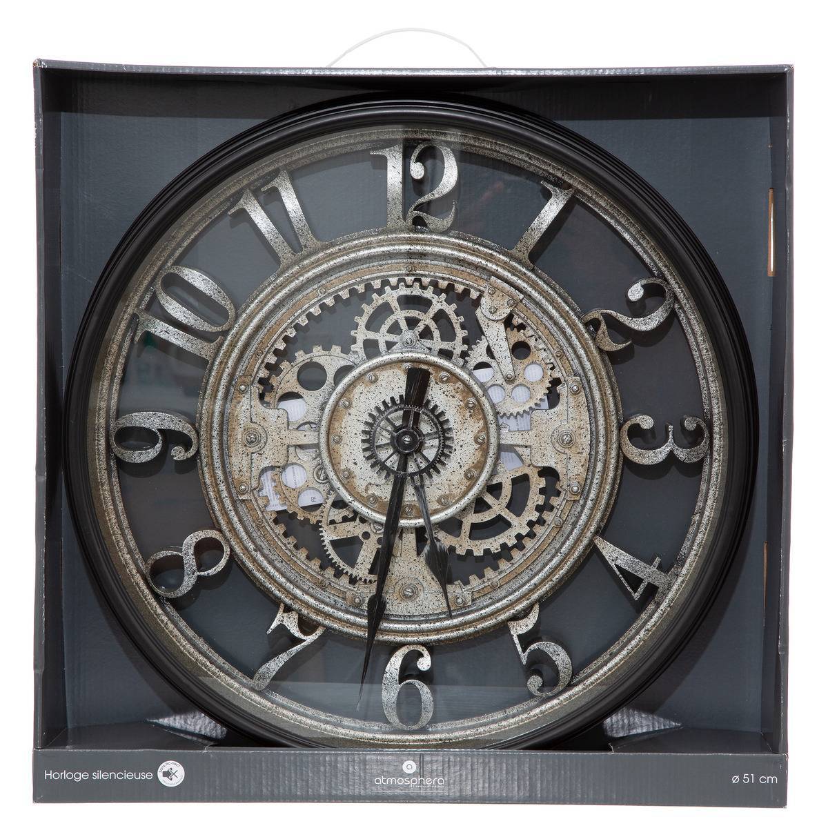 Atmosphera - Horloge "Mécanisme" D51cm - Atmosphera Créateur d'intérieur - Imagen 2