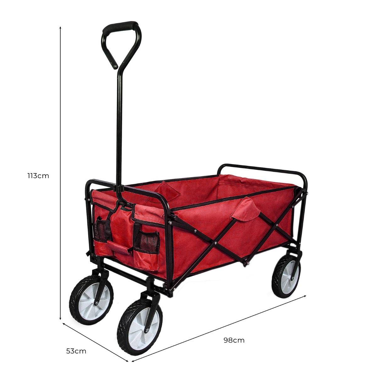 Monstershop - Chariot Pliable de Jardin – Rouge - Image 4