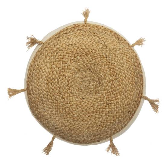 Coussin de sol design jute Rituality - Diam. 38 m - Beige - Atmosphera - Image 3
