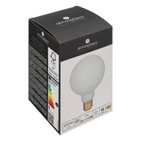 Ampoule LED Globe "Opaline" 14cm Blanc - Image 3