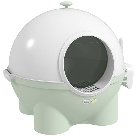 Maison de toilette plastique vert et blanc 53 x 51 x 48 cm - PANGIVO - Image 2