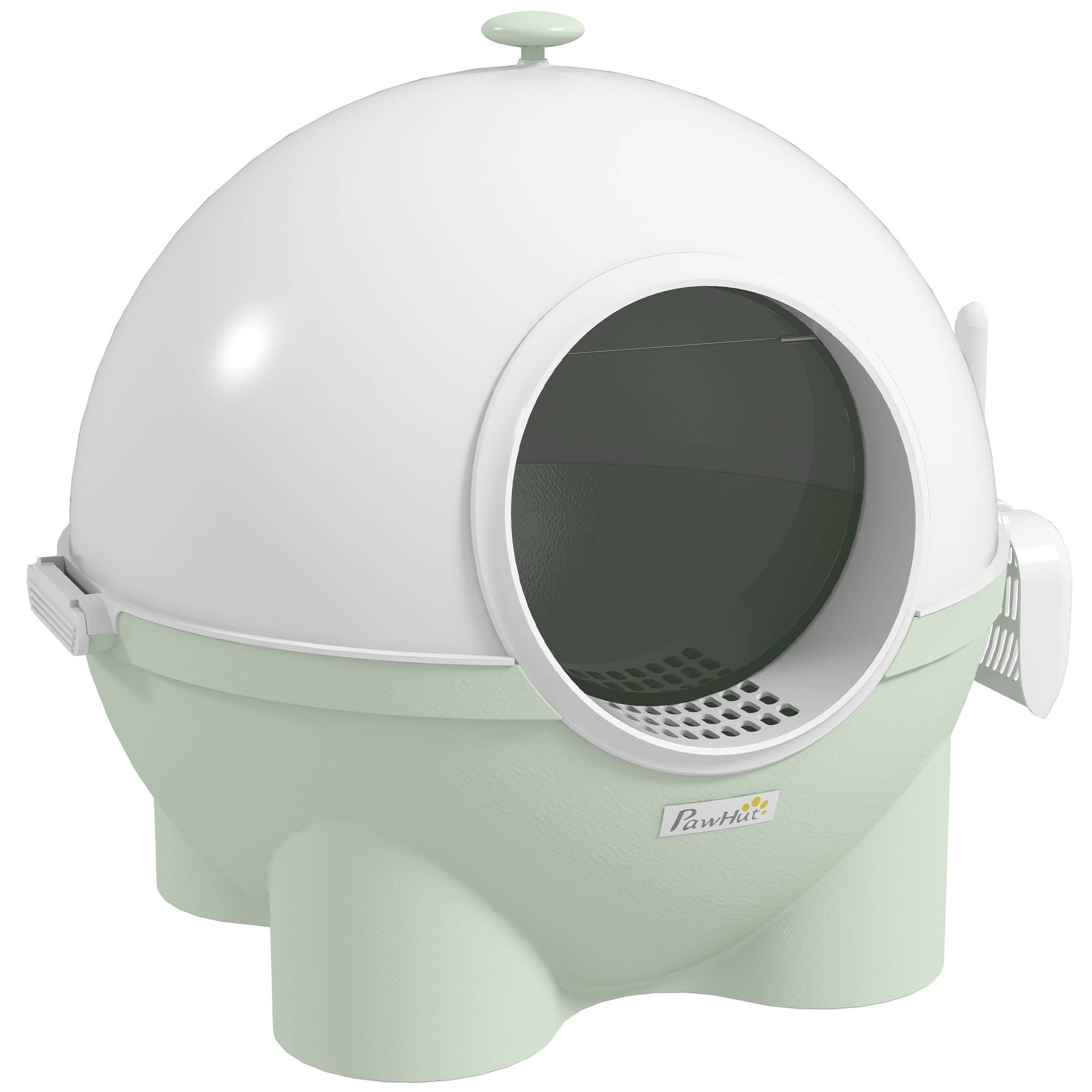 Maison de toilette plastique vert et blanc 53 x 51 x 48 cm - PANGIVO - Image 2