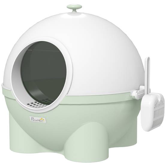 Maison de toilette plastique vert et blanc 53 x 51 x 48 cm - PANGIVO - Image 1