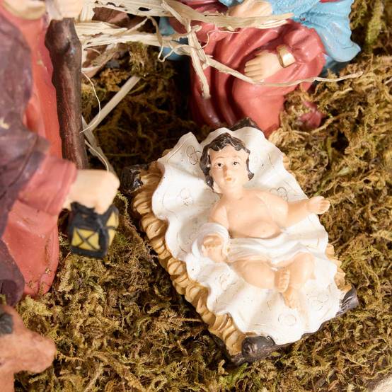 Atmosphera - Crèche de Noël Novea 6 santons 40 x 26,5 cm - Atmosphera Créateur d'intérieur - Image 3