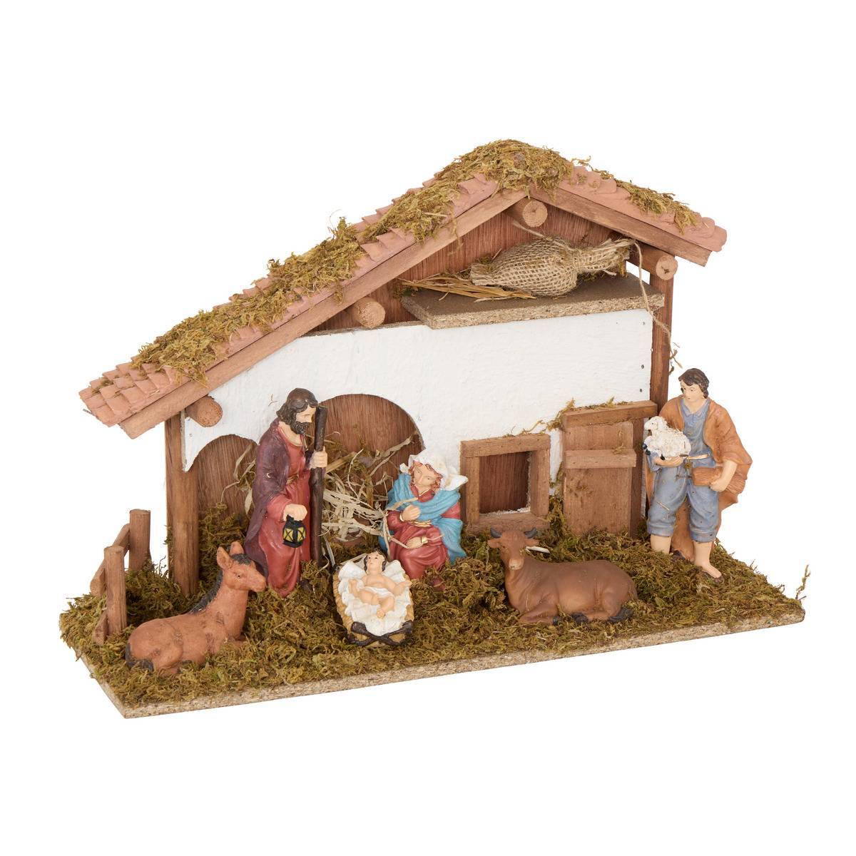 Atmosphera - Crèche de Noël Novea 6 santons 40 x 26,5 cm - Atmosphera Créateur d'intérieur - Image 2