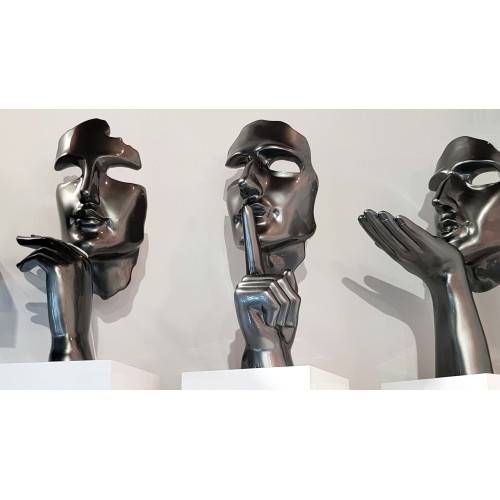 Statue Design Mr Chut Secreto Gris Perle Collection Initial - Imagen 2