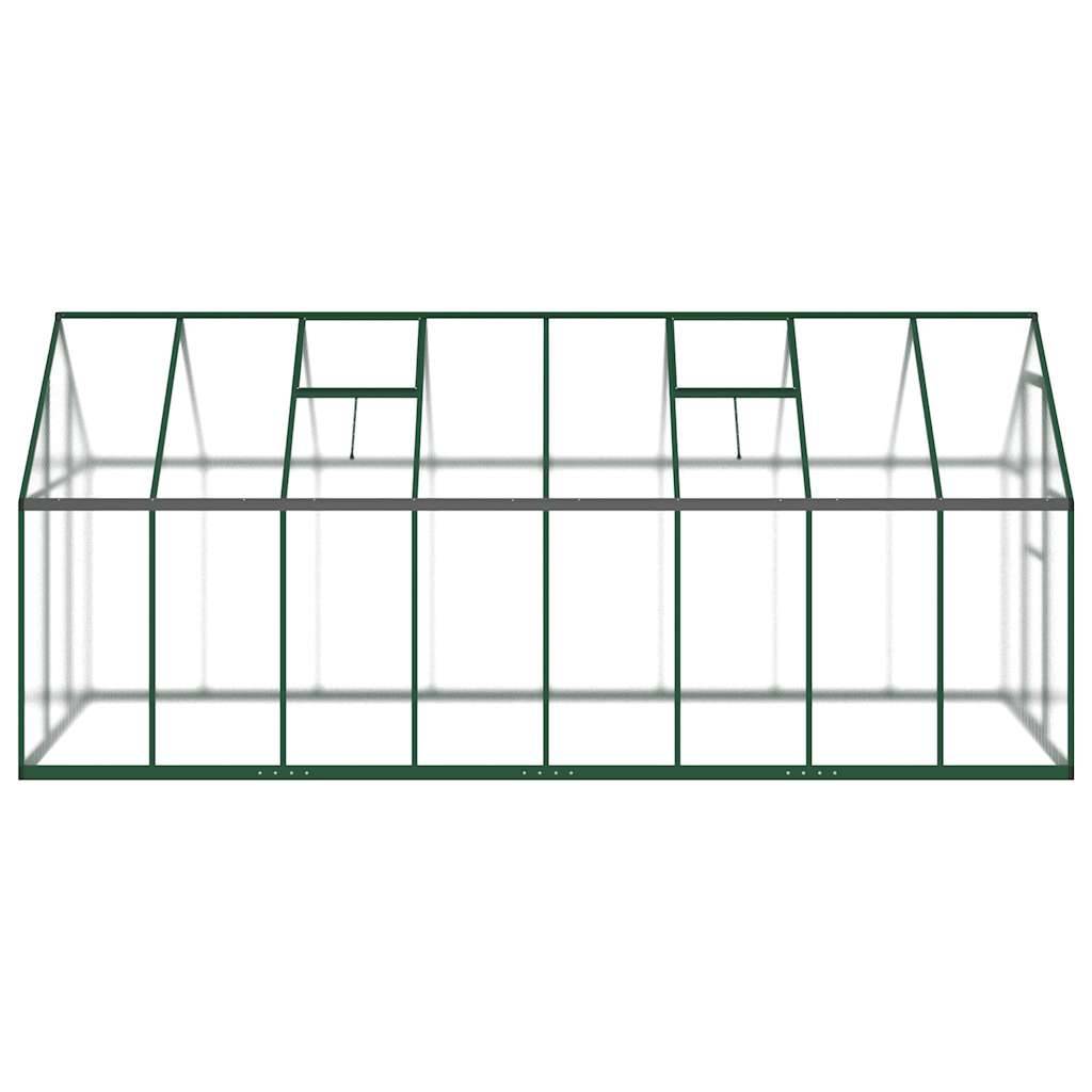 PANGIVO - Serre aluminium et polycarbonate vert 445 x 169 x 195 cm - PANGIVO - Image 4