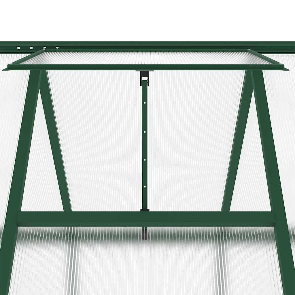 PANGIVO - Serre aluminium et polycarbonate vert 445 x 169 x 195 cm - PANGIVO - Image 9