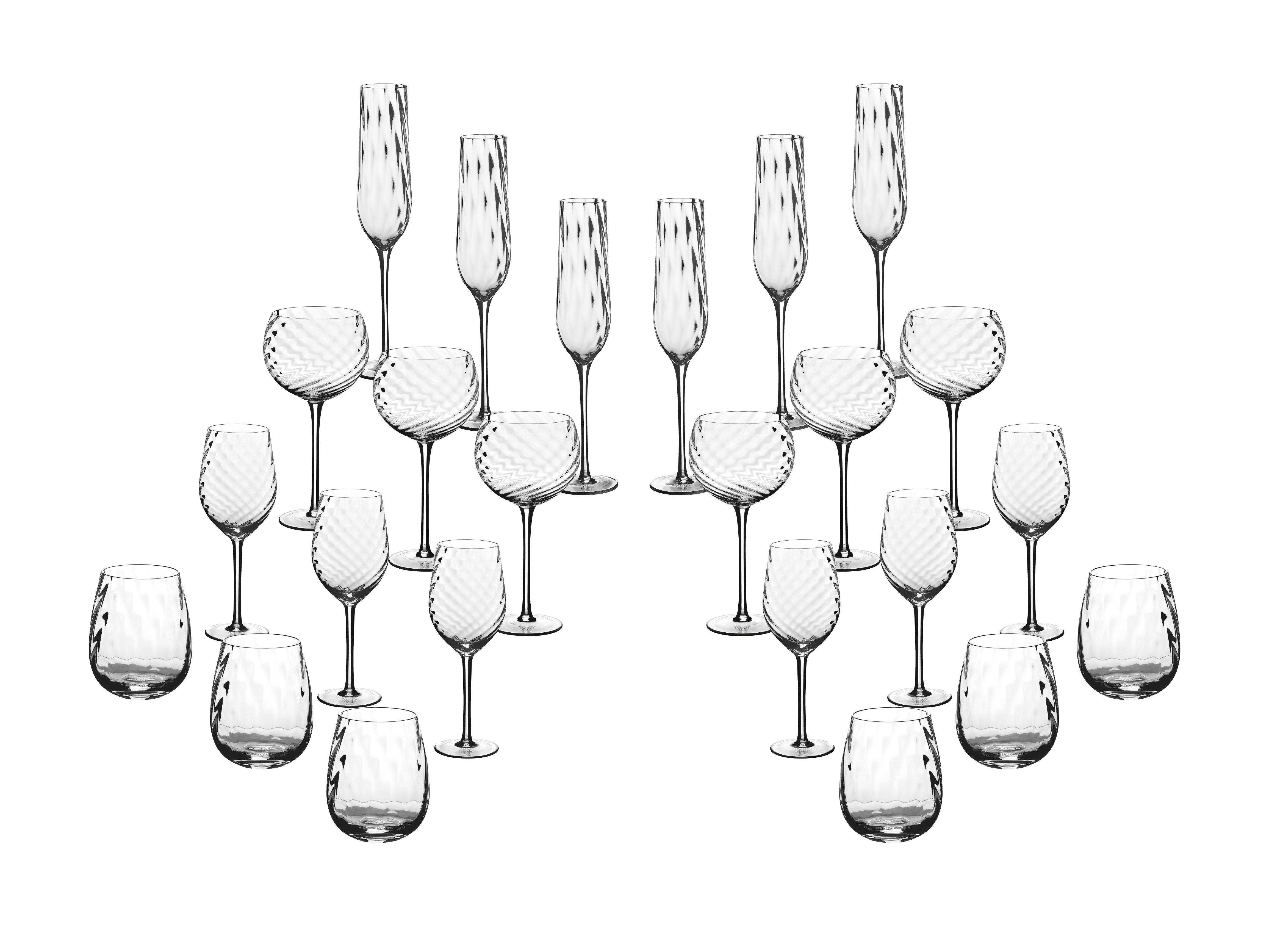 Lot de 24 Set Complet en Cristallin (cristal sans plomb) "STEN", Bjorn - Image 1