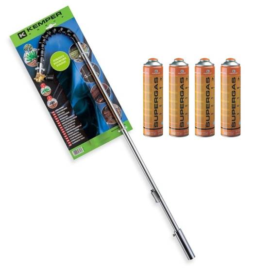 Désherbeur thermique brule herbes + 4 Cartouches de gaz 330gr KEMPER - Image 7