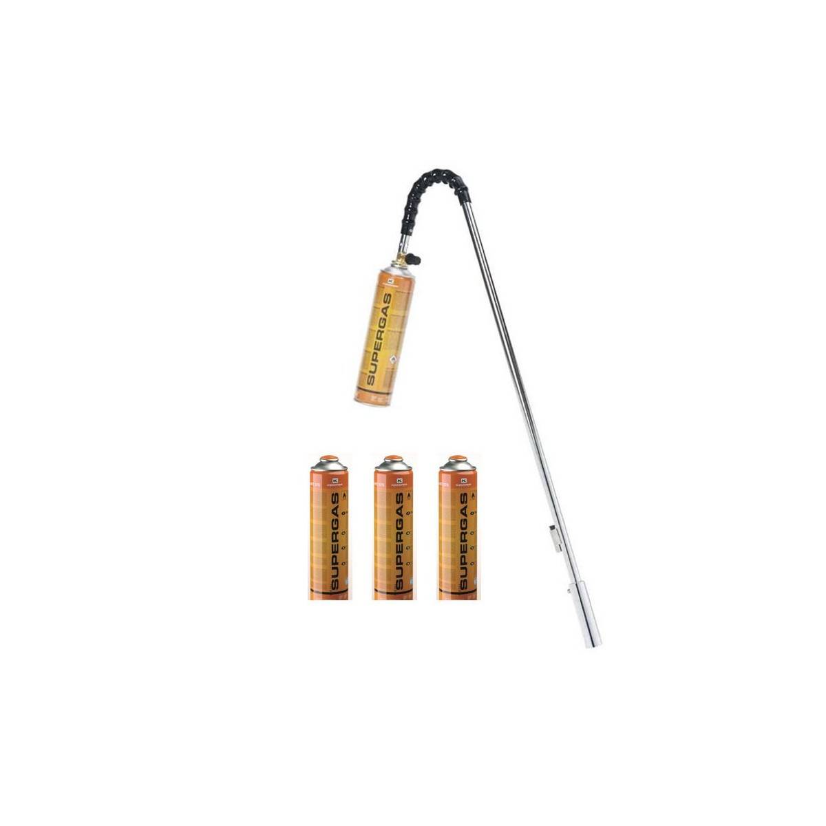 Désherbeur thermique brule herbes + 4 Cartouches de gaz 330gr KEMPER - Image 1