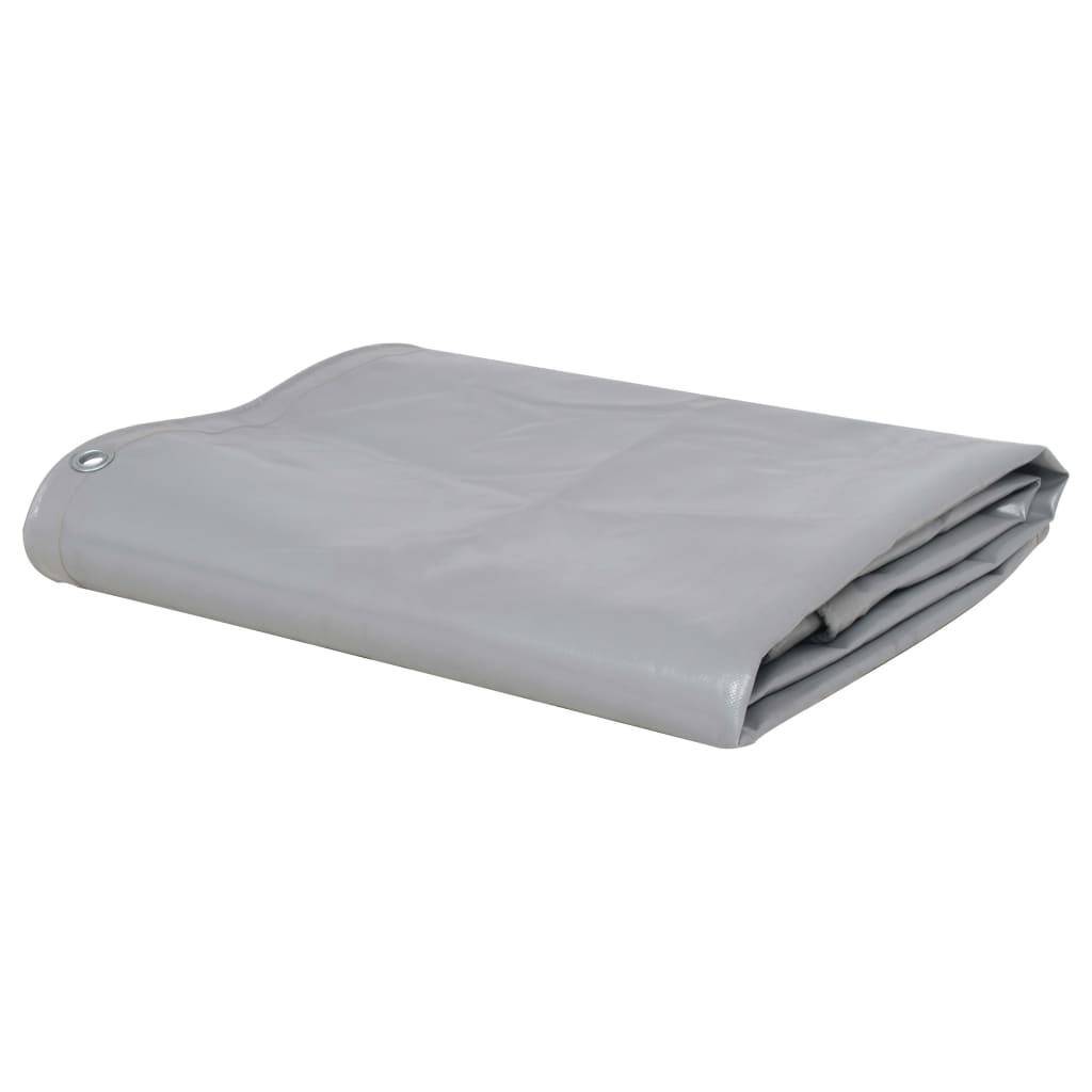Helloshop26 - Bâche polyvalente et résistante meubles de jardin magasins de bûches remorques voitures bateaux vélos 650 g / m² 3,5 x 5 m gris - Imagen 1