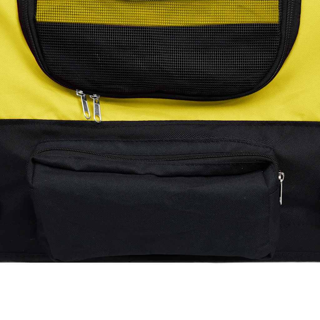 Vidaxl - Remorque de vélo pour chiens et poussette 2-en-1 jaune et noir vidaXL 92439 - Imagen 6