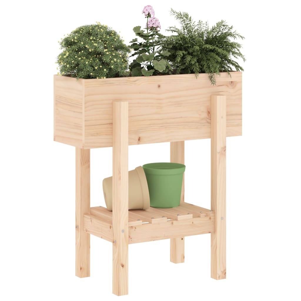 Maison Chic - Jardinière, Bac à fleurs, Pot de fleurs 62x30x69 cm bois massif de pin - Imagen 3