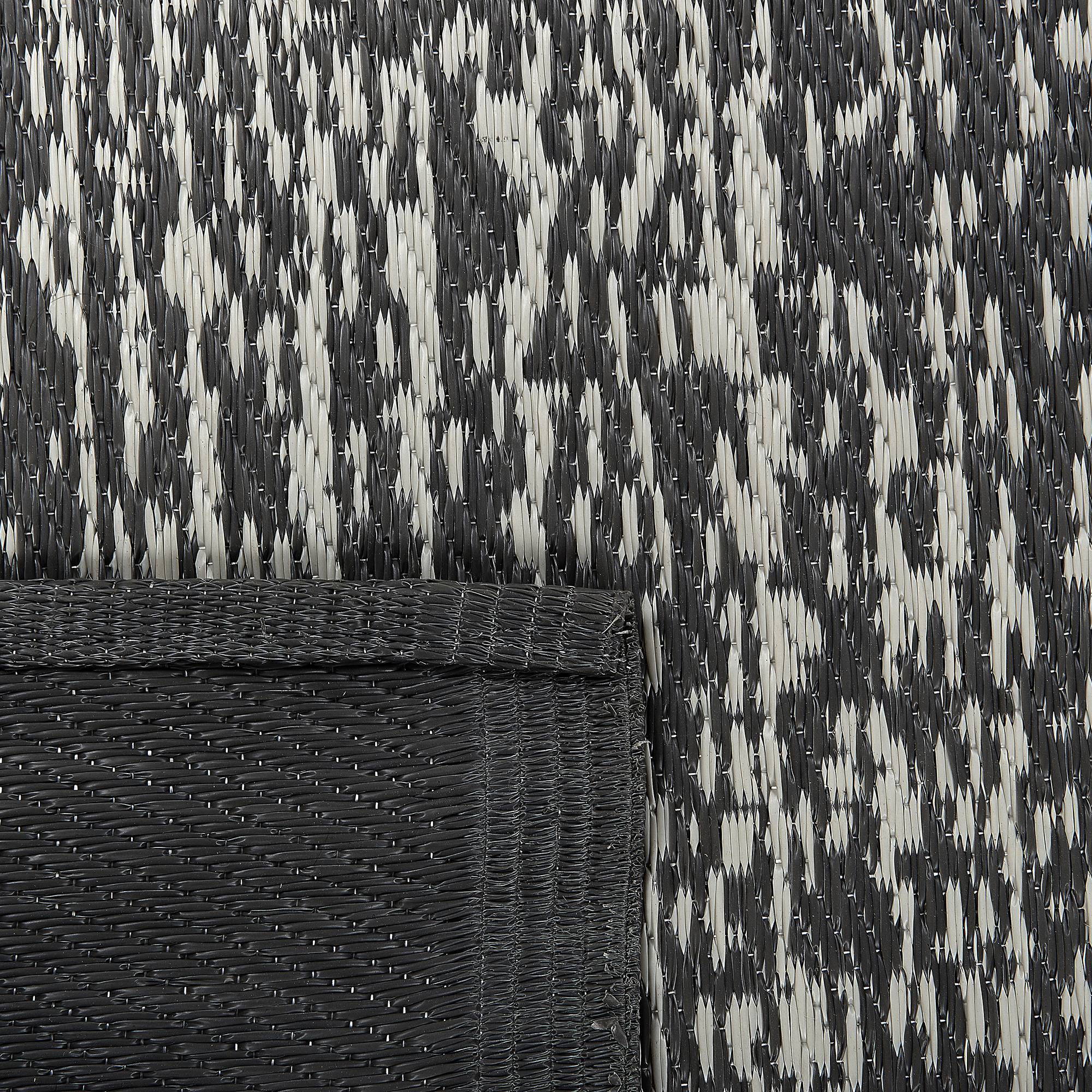 Beliani - Tapis d'extérieur Polypropylène Noir BALLARI - Beliani - Imagen 5