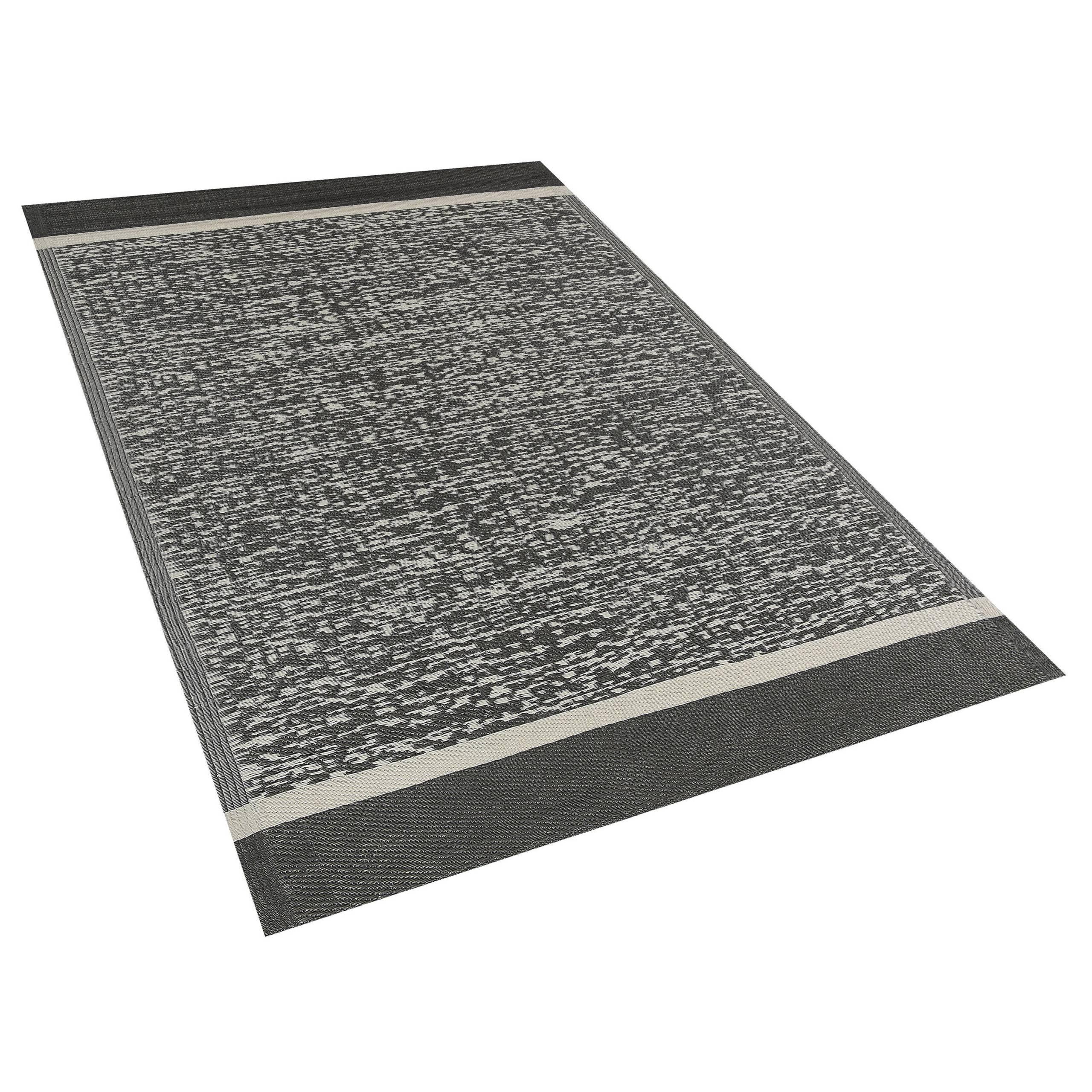 Beliani - Tapis d'extérieur Polypropylène Noir BALLARI - Beliani - Imagen 3