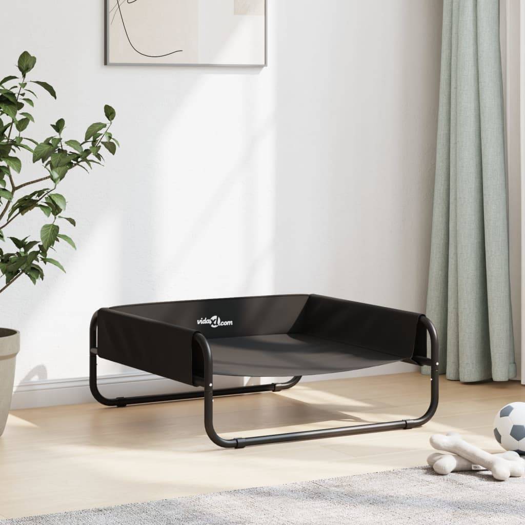 Lit Surélevé pour Chien 70x70cm, Couchage Respirant Intérieur/Extérieur, Acier et Tissu Oxford – ComfortXL Pet Living - Image 3