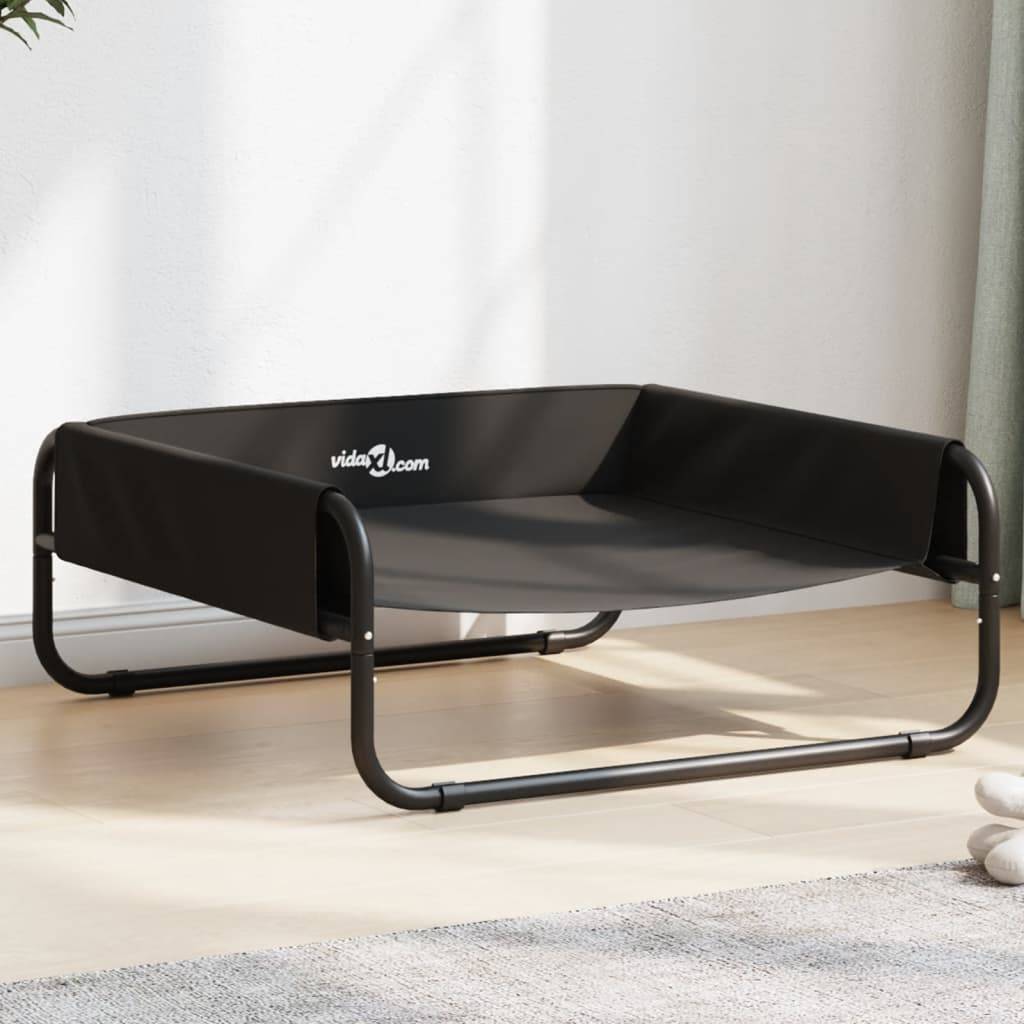 Lit Surélevé pour Chien 70x70cm, Couchage Respirant Intérieur/Extérieur, Acier et Tissu Oxford – ComfortXL Pet Living - Image 1