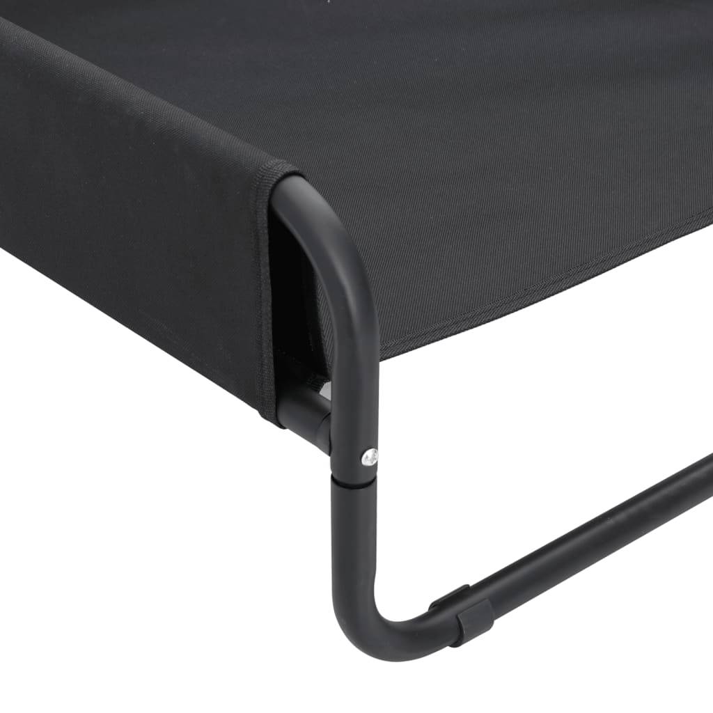 Lit Surélevé pour Chien 70x70cm, Couchage Respirant Intérieur/Extérieur, Acier et Tissu Oxford – ComfortXL Pet Living - Image 8
