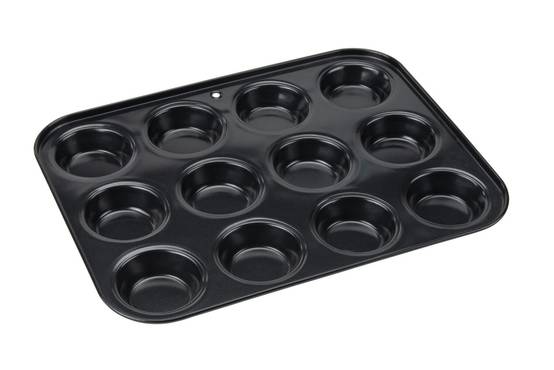 Moule à muffins avec revêtement anti-adhésif - 32 x 24 cm - En acier carbone - Convient aux fours - Myway - Imagen 1